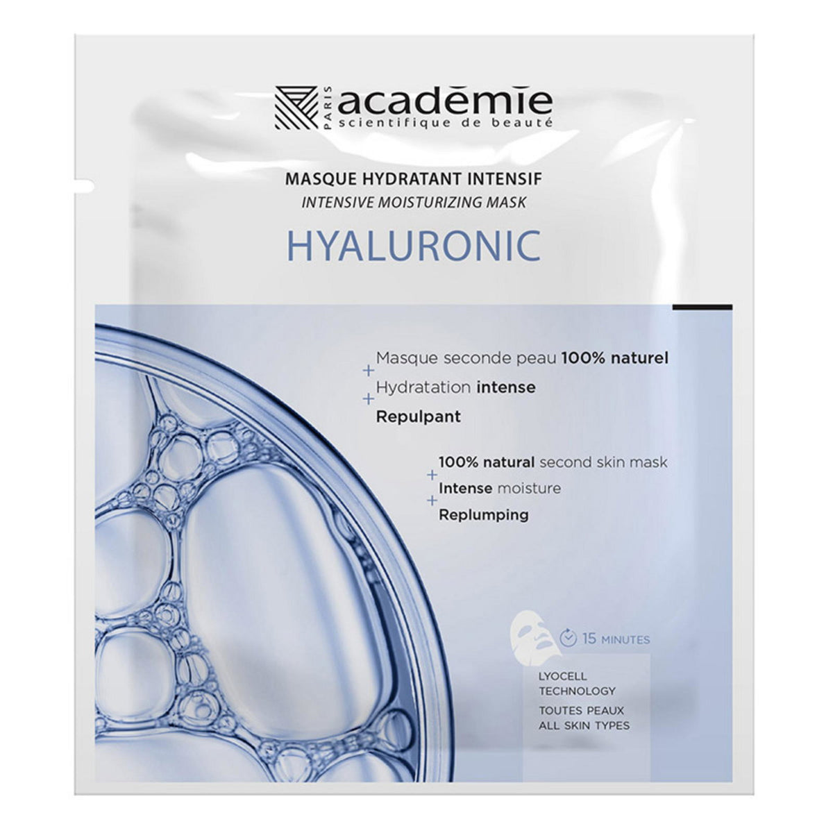 Academie Scientifique De Beaute, Hydratant Intensif, Hydrating, Sheet Mask, For Face, Day & Night, 20 ml