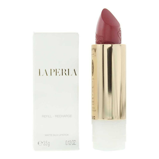 La Perla, Matte Silk, Matte, Cream Lipstick, 109, Rosewood Red, Refill, 3.5 g