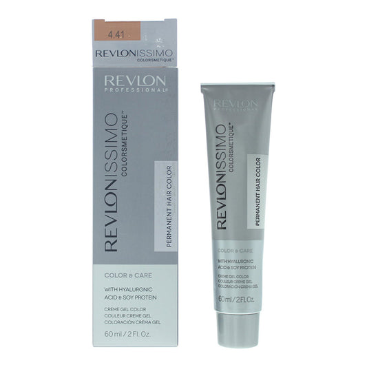 Revlon, Revlonissimo Colorsmetique, Permanent Hair Dye, 4.41 Deep Chestnut Medium Brown, 60 ml