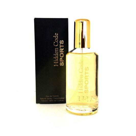 Fine Perfumery, Hidden Code Sports, Eau De Toilette, For Men, 100 ml
