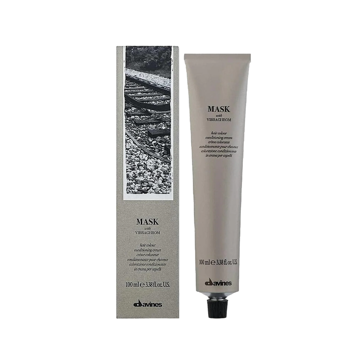 Davines, Mask With Vibrachrom, Permanent Hair Dye, 7.24 , 100 ml