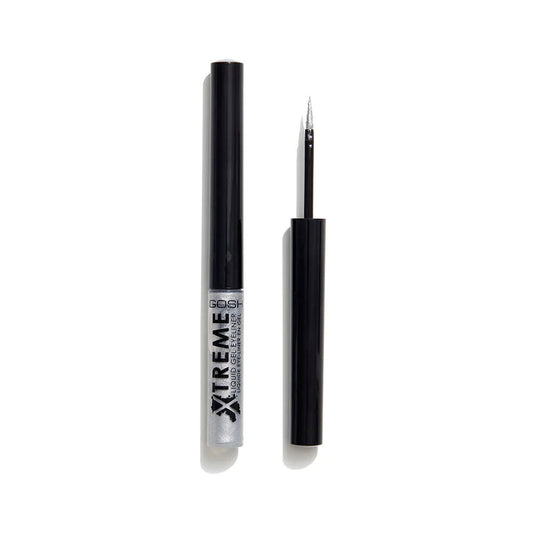 Gosh, Xtreme, Waterproof, Liquid Eyeliner, 004, Silver, 1.7 ml *Tester