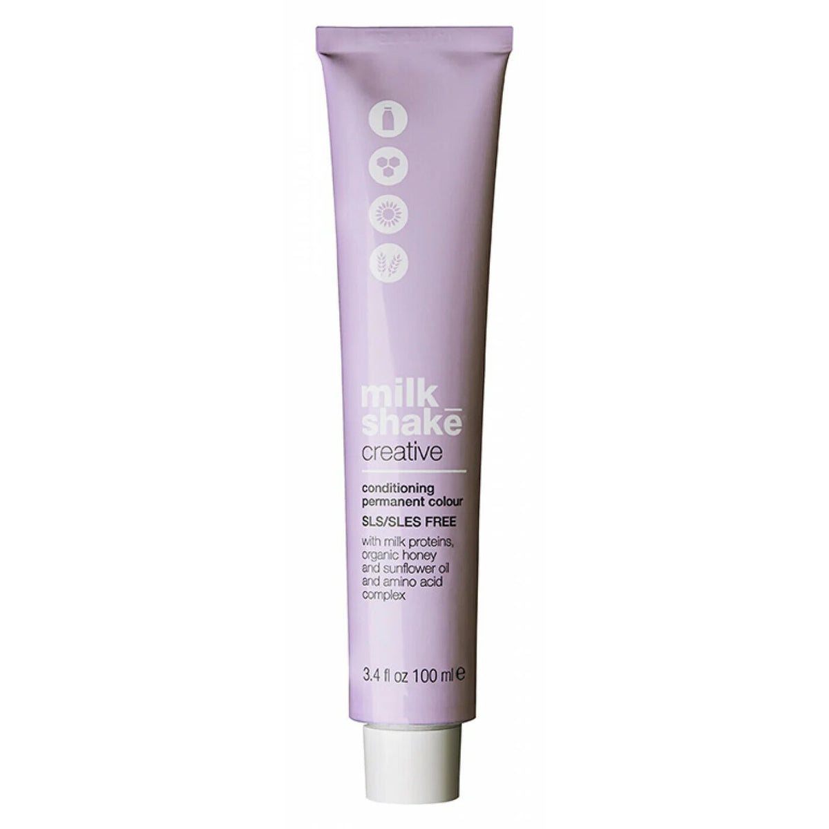 Milk Shake, Creative, SLS/SLES-Free, Permanent Hair Dye, 4.11 Intense Ash Light Blonde, 100 ml