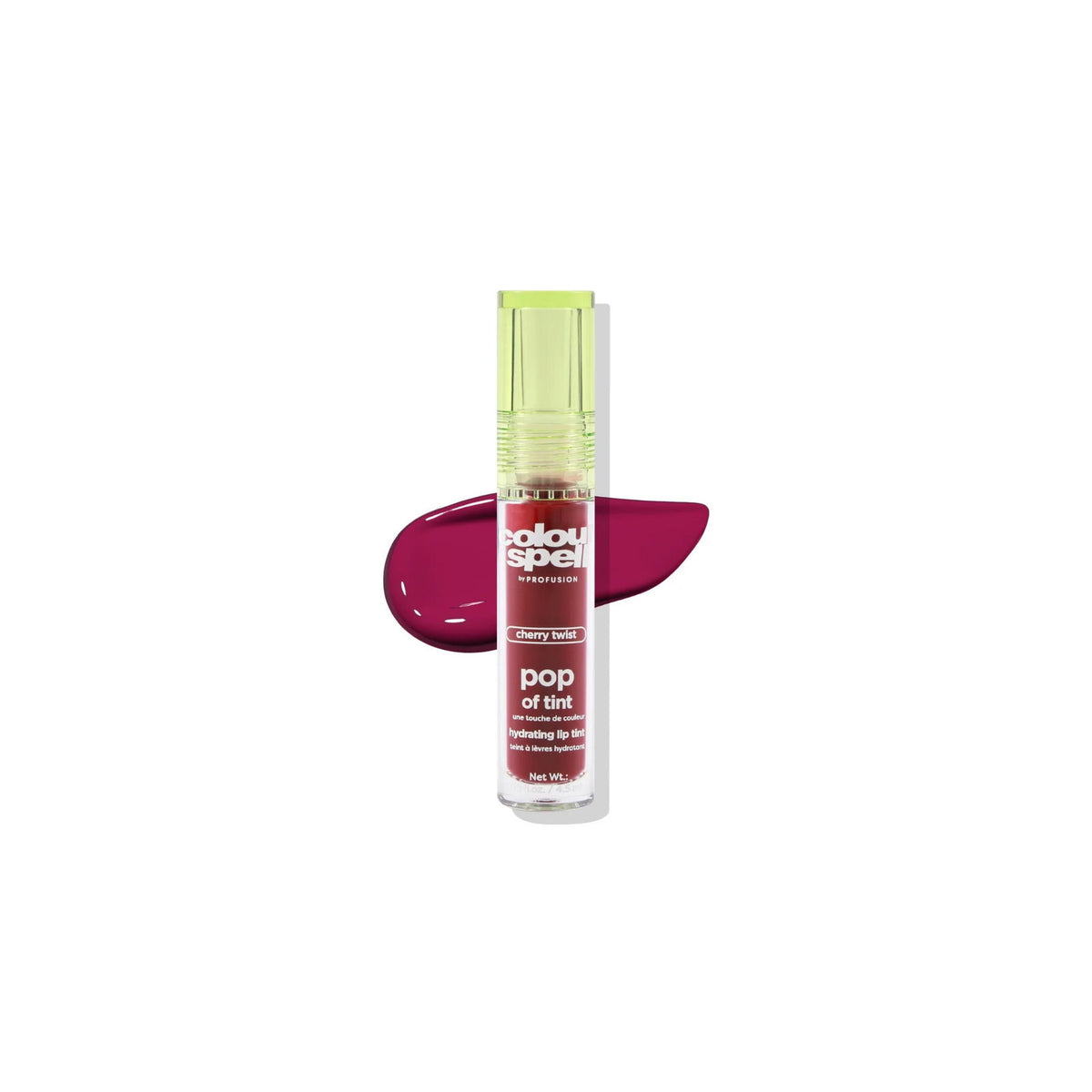 Profusion Cosmetics, Colour Spell, Hydrating, Lip Gloss, Cherry Twist, 4.5 ml